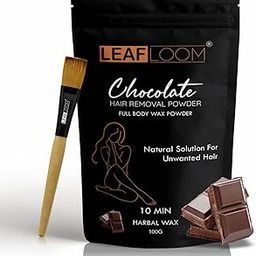 10-Minute Chocolate Hair Removal Wax Powder Full Body, Easy Home Use, All Types Of Hair Skin Hands Legs Underarms Private Bikini Part, Chemical-Free, No Irritation Or Rashes For Men & Women (100GM)-image-70