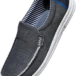 neeman's Canvas Wanderers Slip Ons for Men | Boat Shoes | Comfortable, Flexible & Breathable-picture-0