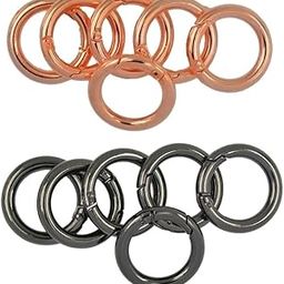 CALANDIS™ 12Pcs 25mm Alloy Round O Spring Snap Hooks Clip Handbag Purse Shoulder Strap | Jewelry Clasps & Hooks | Jewelry Findings | Beads & Jewelry Making-image-15