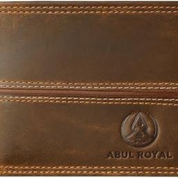 Men's Genuine Leather Wallet, Brown, Double Stitched Design-image-31