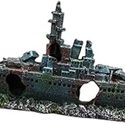 BNF® Aquarium Decoration Ship Craft Sunken Ship for Table Desktop Micro Landscape|Pet Supplies | Fish & Aquariums | Decorations|1 Aquarium Shipwreck Decoration-image-77