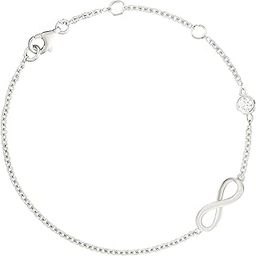 Infinity Shape Anklet With Solitaire Crystal Diamonds Painjan Payal Leg Chain Foot Jewellery For Women and Girls-27