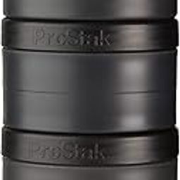 BlenderBottle ProStak Twist n’ Lock Storage Jars Expansion 3-Pak with Removable Handle, 100cc+150cc+250cc, Black-image-67