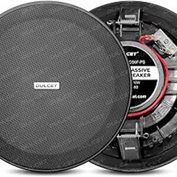 DULCET DC-CS6F-PS Black 6.5 inch 10W Full Range 8 Ohms Frameless Passive Ceiling Speaker That Connects to Active Bluetooth Ceiling Speaker (Active Bluetooth Speaker to be Purchased Separately)-0