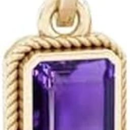 2.25 Ratti 1.00 Carat Natural Amethyst Square Shape Gold Plated Pendant/Locket for Men and Women-image-44
