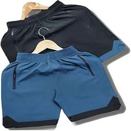 Mens Drawstring Shorts_[BU_BK_S] Blue-Black-image-83