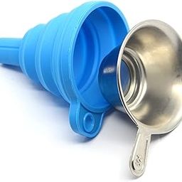 3D Printer Resin Filter, 3D Printer Accessories Silicone Collapsible Funnel with Stainless Steel Resin Filter Cup, for Anycubic/Elegoo Mars Photon Sparkmaker-30