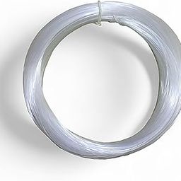 1mm Transparent Nylon Fish line(50 Mtrs)|Transparent Nylon Fish Wire|Fish Wire for Craft Making|Transparent Nylon String|Clear Nylon String|Narambu Thread Aari Work|Clear Nylon String Thread 1mm (1)-25