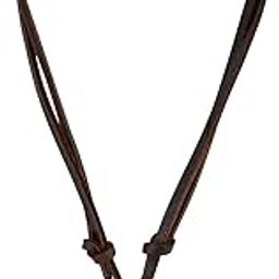 Gift Men-Tastic Collection Boho Bohemian Vintage Double Ring Pendant Adjustable Leather Cord Mens Necklace For Mens Women,Multi-image-24