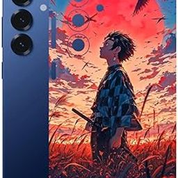AtOdds Mobile Skin Sticker Wrap | Compatible for Samsung S25 (5G) | Scratchproof Matte Finish | Full Coverage for All Sides & Camera Protection (Tanjiro)-image-40