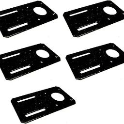 Invento 5pcs Flat Straight Powder coated Mounting Bracket 42mm Nema 17 Stepper Motor Mount 3D Printer-18