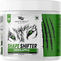 White Wolf Shape Shifter – Green Apple Flavour | Fat Burner + Pre-Workout | 300g | With L-Carnitine, Caffeine, Electrolytes, B-Vitamins | Clean Energy Formula-image-8