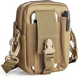 Multi-Purpose Water Resistant Waist Bag with Dual Compartment, Waist Bag Mobile Phone Holder, Waist Pack for Men, Women Camping Hiking Pouch Multicolor 1 Pcs-32