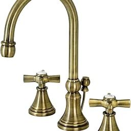 Kingston Brass KS2983ZX Millennium Widespread Bathroom Faucet, 11.06 x 6.31 x 11.5, Antique Brass-image-32