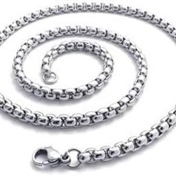 Chain for Men Boys Silver Neck Chains Fashion jewellery Stainless Steel Hip Hop Platinum Necklace chain boy Boyfriend gents man women girls stylish Birthday Valentine Gift Anniversary Husband-image-75