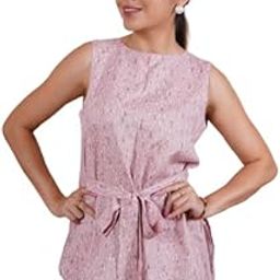 Abstract Printed Front Tie-up Top Set Women-picture-16