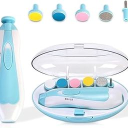 Baby Nail Trimmer Electric, Safe Baby Nail File, Baby Nail Clippers With Light And 6 Grinding Pads For Newborn Infant Toddler Or Adults Toes And Fingernails, Kids Nail Care (Multi Color-1),1 Count-image-30