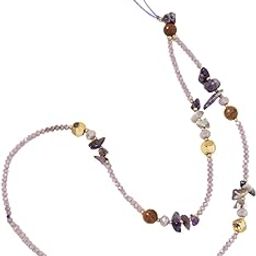 CALANDIS™ Wrist Strap Multifunctional Ideal Gift Wristlet Stylish Beaded Phone Lanyard Purple | Straps & Charms | Cell Phone Accessories-image-52