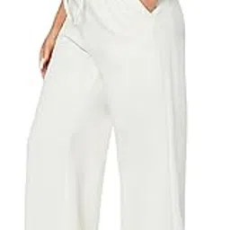 dockstreet Straight Wide fit Long Length Trouser Style Drawstring Casual Trouser for Women/Trending Style, Relaxed Lounge Casual Pants for Women-picture-18