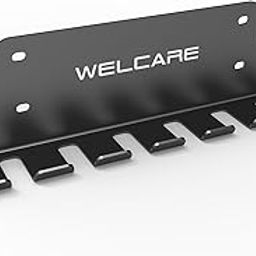 WELCARE Gym Equipment Storage Rack - Multi-Purpose Heavy Duty Home Gym Organization Storage Wall Mount for Resistance Bands, Jump Ropes, Lifting Belt, Chains, Olympic Barbells, Space Saving Commercial or Home Gym Accessory(MU7012)-9