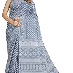 jevi prints Women's Pure Cotton Printed Saree Without Blouse Piece | Malmal Saree for Women | Lightweight Traditional Sari for Mother and Older Women-picture-27