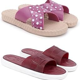 Combo Pack of 2 Slipper/Flip Flops/Slides/Clogs/Sandals for Women (Jute Vs Buckle-Multi)-image-46