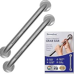 KosmoCare 304 Grade Stainless Steel Grab Bar, Wall Mounted Safety Straight Grab Bar for Bathroom | Grab Bars for Toilet Senior Citizens | Toilet Grab bar for Elderly (25 mm Diameter X 16-inch Length)-image-29