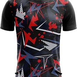Inkholic Polyester Half Sleeve Jersey with Round Collar and Digital Print All Over for Men INK600-picture-3