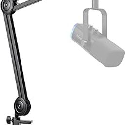 FIFINE Microphone Arm Stand-Heavy Duty Boom Arm, Suspension Scissor Adjustable Mic Stand with Desk Mount, 5/8" Screw, Cable Ties, for Recording Gaming Streaming Podcasting-BM63-23