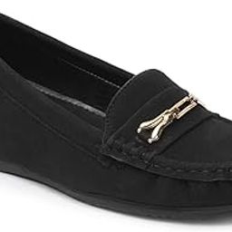 Women Comfortable and Stylish Flat Square Toe Slip On Fashion Loafer Shoes for Daily,Office, Casual and Formal Use-image-80