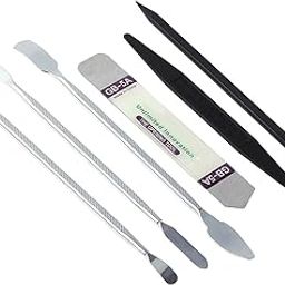 6 in 1 Tablet Repair Opening Tool Kit Metal Spudger Disassemble Hand Tool Set for Tablet Laptop Metal Spudger Opening Repair Pry Tool-image-85