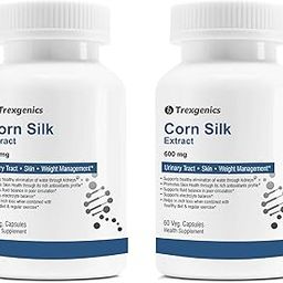 Trexgenics® CORN SILK extract 600 mg for Kidney care, Skin, Weight Management (60 Vcaps) (2)-image-73