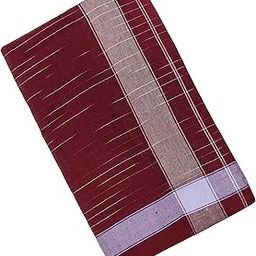 Oasis Cotton Open Ended Free Size Ready to Wear PULI MURUGAN Lungi - Pack of 1 (OPEN ENDED, MAROON)-image-74