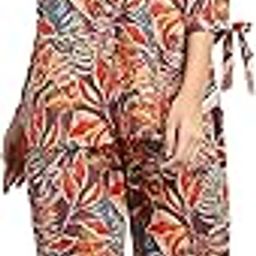 Women's Rayon Multicolor Floral Print Shirt Collar Top and Pant with 1 Side Pocket 3/4 Sleeve Co Ord Set (Cord GP 6)-picture-10