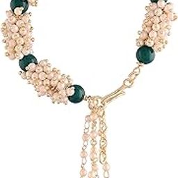 Stylish Gold Plated Kundan Stone Adjustable Bracelet For Women(R11-L)-image-88