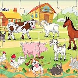 FunBlast Pet Animal Jigsaw Puzzle for Kids Jigsaw Puzzle for Kids of Age 3-5 Years 24 Pcs (Multicolor, Size 30X22 cm)-12