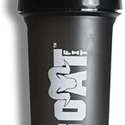 G.O.A.T Fit Shaker Pro 750 | 750ml Satin Matte Black Bottle with Blending Ball for Easy Mix of Protein, Preworkout, BCAA powders | BPA Free | Ideal for Men and Women in and out of the Gym (White Logo)-image-4