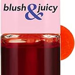 Blue Heaven Blush & Juicy Lip & Cheek Tint Infused with Pomegranate & Strawberry Extract | Multipurpose 3 in 1 Lip Tint | Long Lasting, Water Proof & Hydrating Glossy Liquid Blush, Orange Juice, 9ml-18