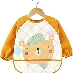 SNOWIE SOFT® Sleeved Bib Baby Bib with Pocket, Toddler Bib, Smock, Washable and Lightweight Waterproof Fabric, Fits Bibs for Baby 6 Months+-image-25