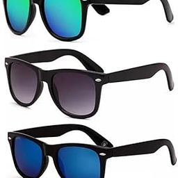 UV Protected Wayfarer Sunglasses for Men & Women | Stylish Full-Rim Cover Eyewear for Driving Cycling, Sports | Lightweight Flexible Optical Frame for All-Day Comfort & Selfies (Multi-color)-picture-12