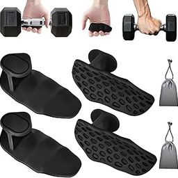 Yaoerlingjiu 4-PCS Rypt Grip for Weight Lifting Deadlift Rows-Rubber Anti-Slip Ergonomic Lifting Gloves for Men and Women Training Palm Protectors for Gym Intensive Training and Exercise-image-50