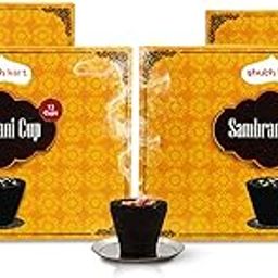 Shubhkart Nirmal Sambrani Cup Dhoop Black | 12 Cups in Per Pack | Incense for Pooja | Dhoop for Puja, Meditation, Havan & Religious Rituals | Charcoal Free Easy to Burn Havan Cups (Pack of 4)-image-21