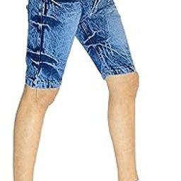 guso shopee Men's Casual Denim Shorts Half Pant-picture-3