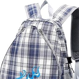 MERISHOPP Tennis Backpack Fitness Sport Badminton Bag for Pickleball Badminton Racquet Gray Plaid| Tennis Bag | Racket Bag | Racket Kit Bag-image-30