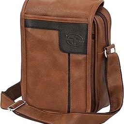 Stylish PU Leather Sling Cross Body Travel office One Side Shoulder Bag With Adjustable Strap for Men & Women-7