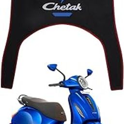 KONAYA Chetak 3D Footmat Washable Floor Mat/Foot Mat for Chetak 3501, 3502 Electric Scooter Two Wheeler 3D Color Mat's (Black)-29