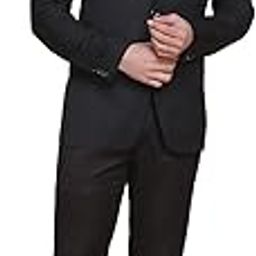 Black Tuxedo Blazer with Hanky for Men-image-50