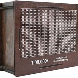 Wooden Money/Piggy Bank, Money Box (1 Pc/Pen Not Included)-30