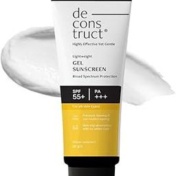 Deconstruct Face Gel Sunscreen SPF 50 + and PA+++ | Gel based sunscreen for oily, combination skin, normal skin | Broad spectrum sunscreen, No White Cast, Lightweight - 50g-2