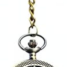 Butterfly Pocket Watch Clock Keychain Metal | Marvel Avenger Keychains | Antique Style Classic Keychain | Anti-Rust Retro Vintage Pocket Watch Gift Keychain for Men,Boys, Girls, Bike,Friend, Sister-31